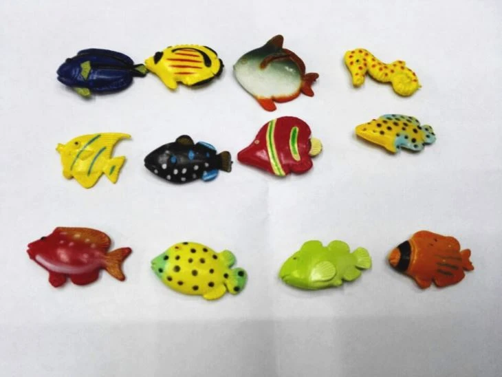 3cm PVC Plastic Capsule Toy Ocean Fish