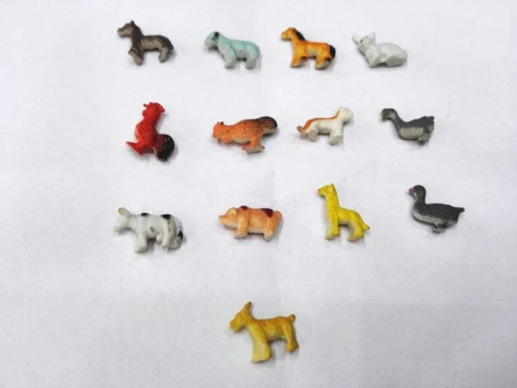 High Quality Plastic PVC Mini Farm Animals 4