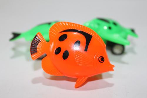Cheap Pull Back Plastic Toy Fish Small Plastic Toy Ocean Fish Capsule Toy 5