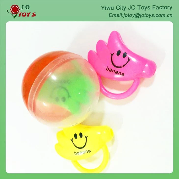 Plastic Banana Whistle Capsule Toys