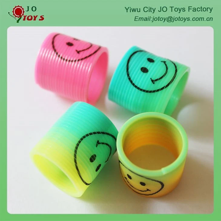 Colourful Smiling Face Plastic Spring Promotion Toy 3
