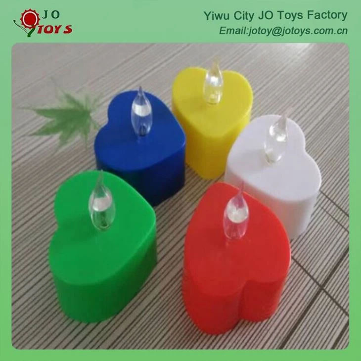 Wholesale Lights Colorful Heart Shape LED Candle Lamps 3