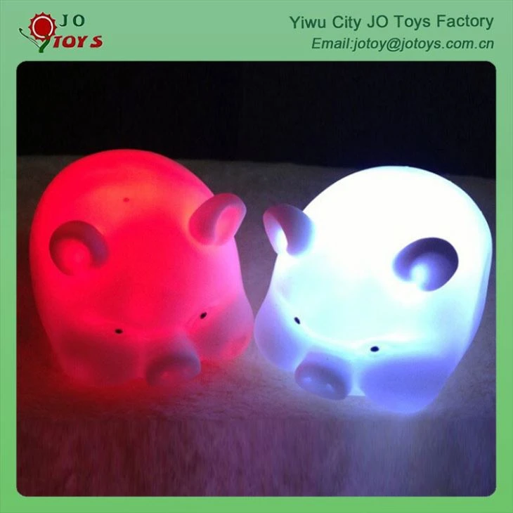 The Adornment Of The Novel Animal Shapes Lit LED Lights Pig Toy 2