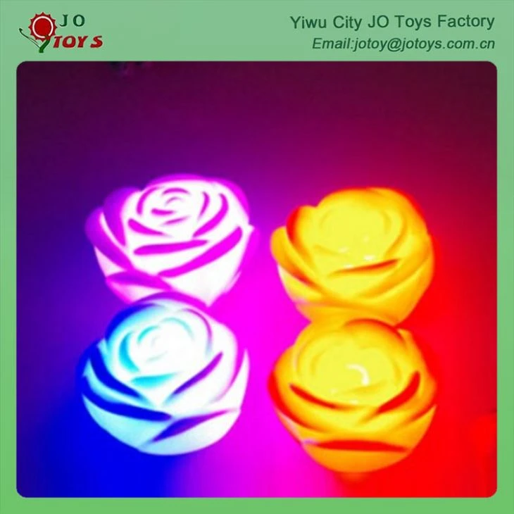 1 Colorful Rose Shape Flashing Led Light Party Supplies Toys 2