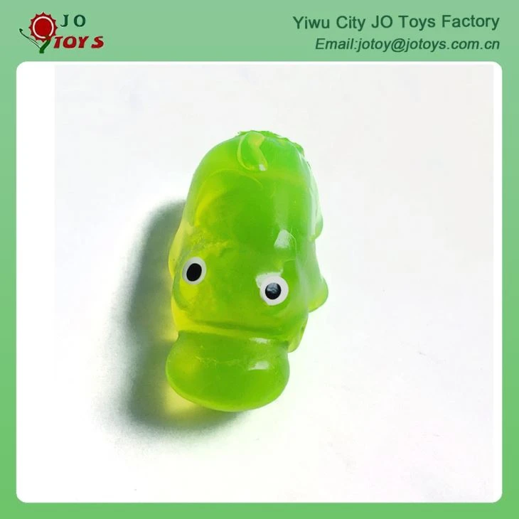 Novelty Tpr Small Animal Toy Sticky Jelly Hippo Toy For Capsule Toy 2