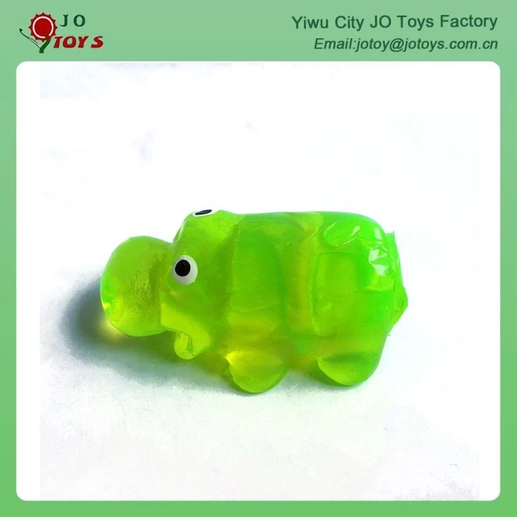 Novelty Tpr Small Animal Toy Sticky Jelly Hippo Toy For Capsule Toy 3