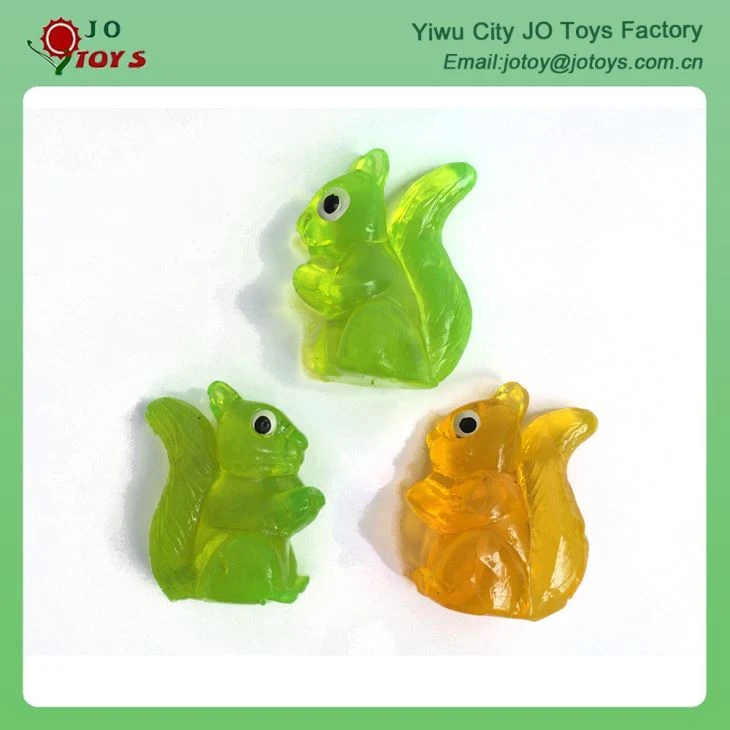 Cute TPR Material Sticky Squirrel Toy Animal Toy For Capsule Toy 2