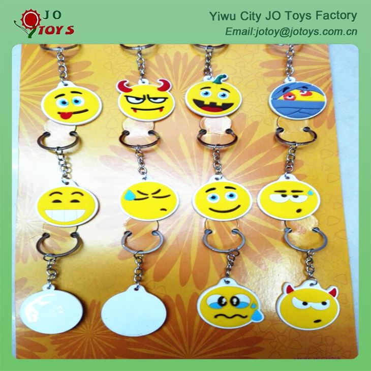 Emoji Products 4.1CM Emoji Plastic Keychain For Capsule Toy 2