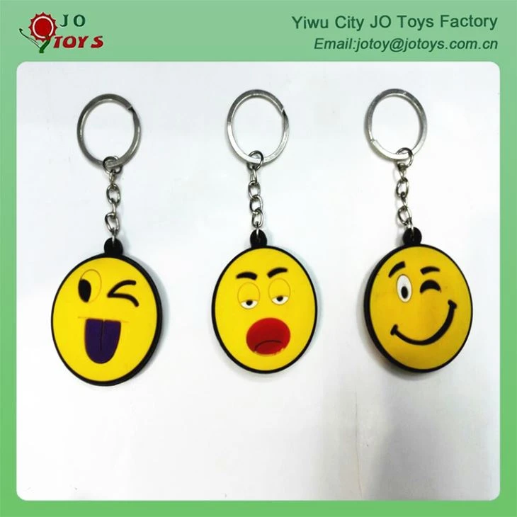 4.5CM Plastic Emoji Keychain For Capsule Toy 2