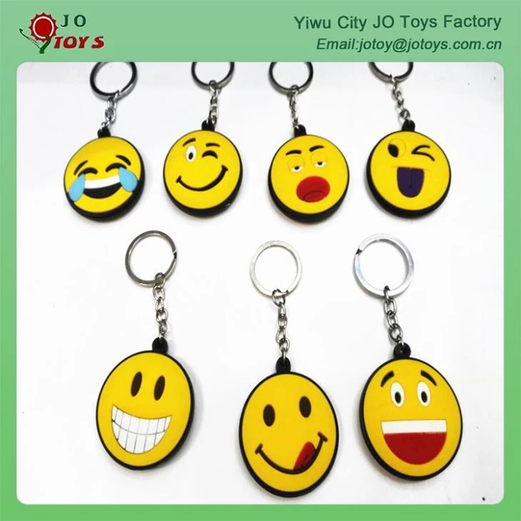 4.5CM Plastic Emoji Keychain For Capsule Toy 4