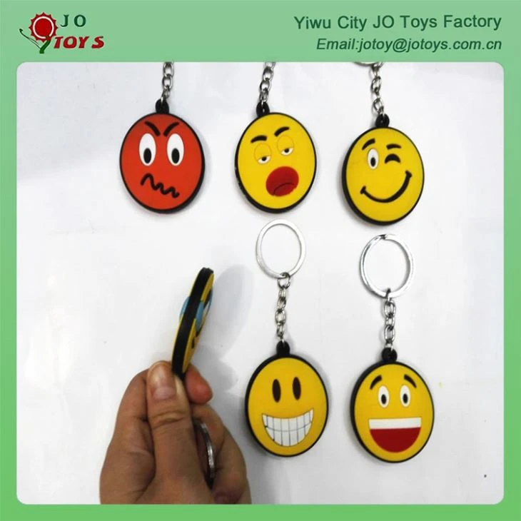 4.5CM Plastic Emoji Keychain For Capsule Toy 5