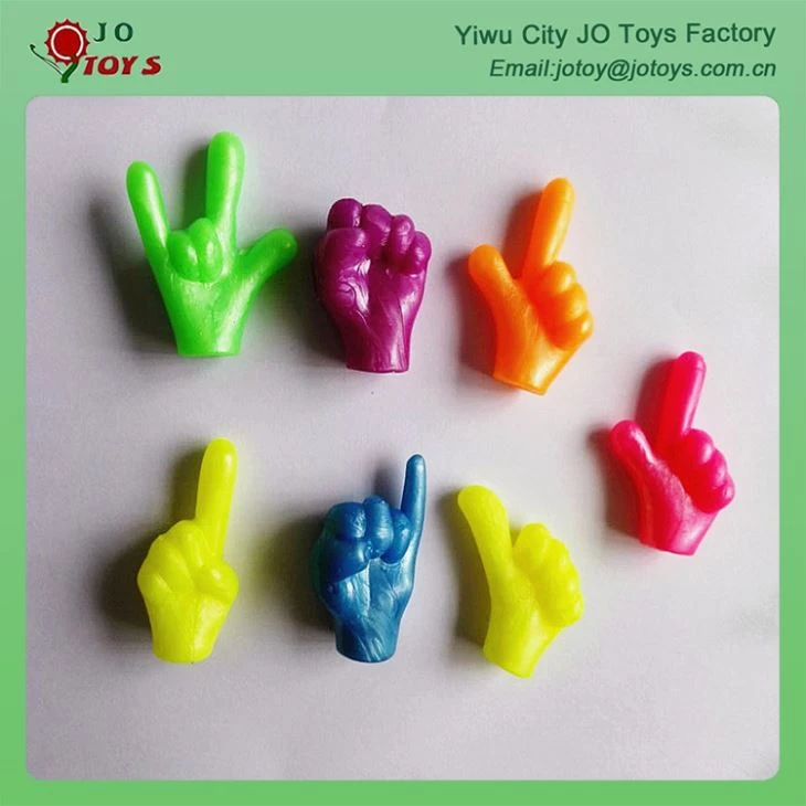 Promotion TPR Material Gesture Pencil Topper For Capsule Toy 3