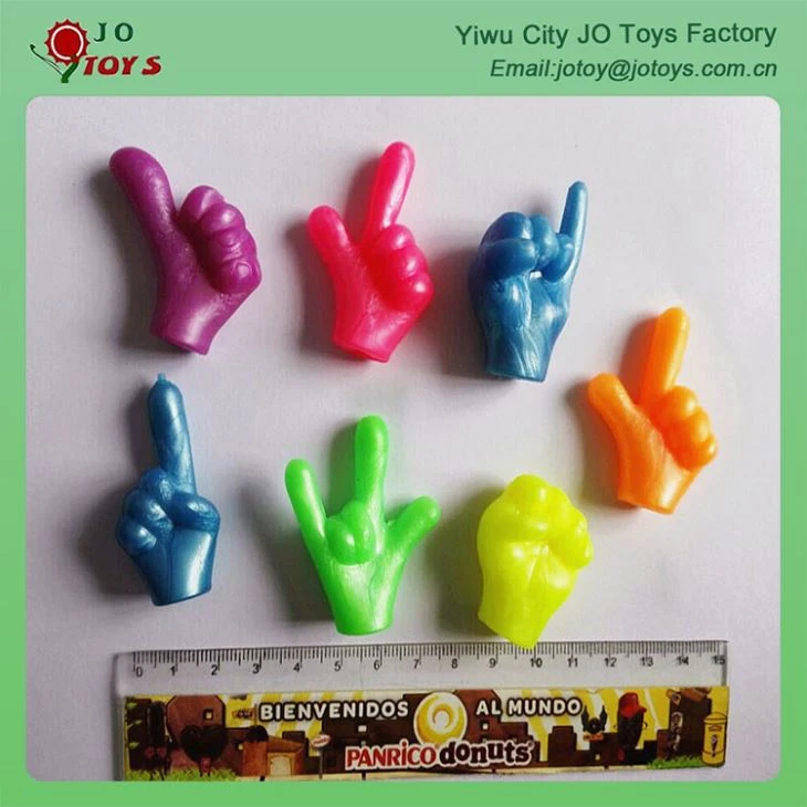Promotion TPR Material Gesture Pencil Topper For Capsule Toy 4