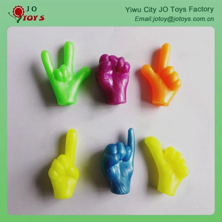 Promotion TPR Material Gesture Pencil Topper For Capsule Toy 6