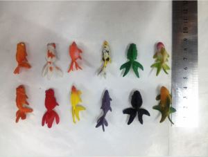 Small PVC Goldfish Toy For Vending Machine Capsule
