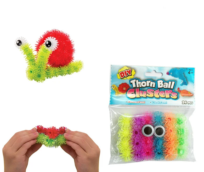 Plastic Thorn Ball Collection With Accessories