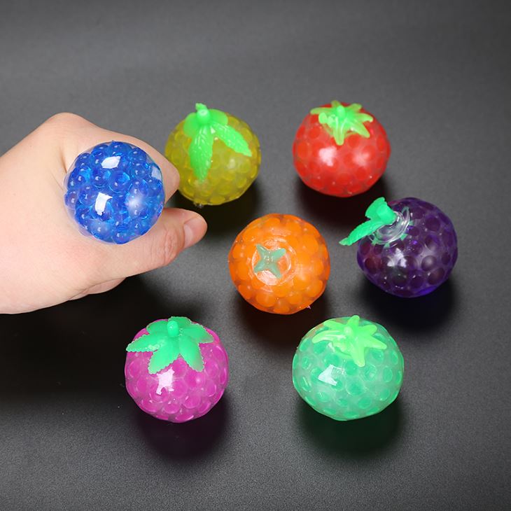 Squeeze Fruit Beads Ball Toy