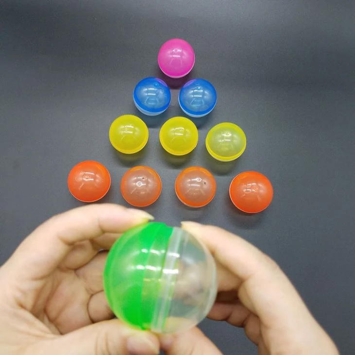 Plastic Transparent Vending Capsule Toy Capsule For Vending Machine