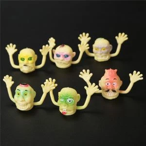 Small PVC Monster Finger Puppet Toy With Painting