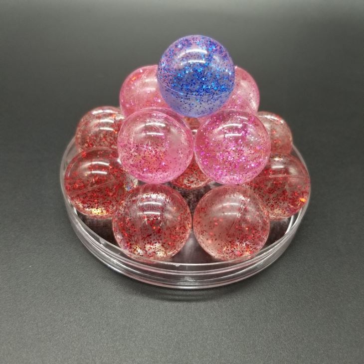 32mm Rubber Glitter Bouncing Ball