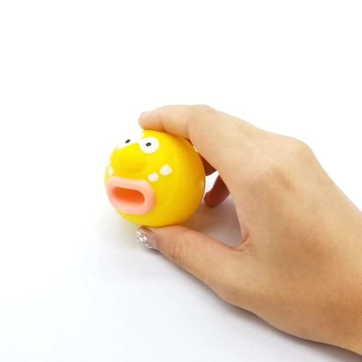 Anti Stress Soft Rubber Tongue Pop Out Ball Squeeze Toys Squeeze Toy With Tongue