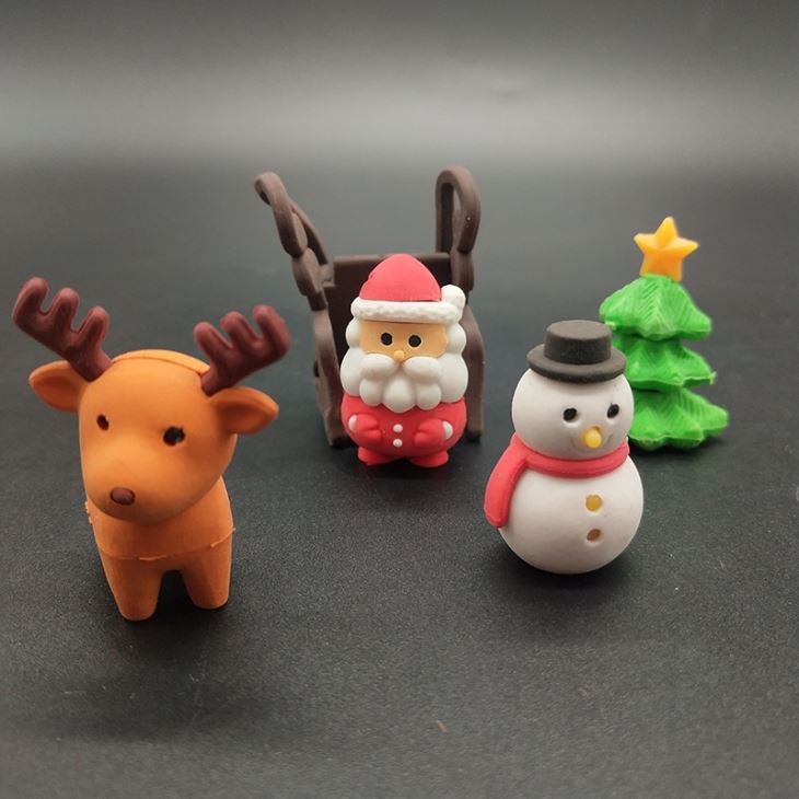 Christmas Rubber Eraser Toy
