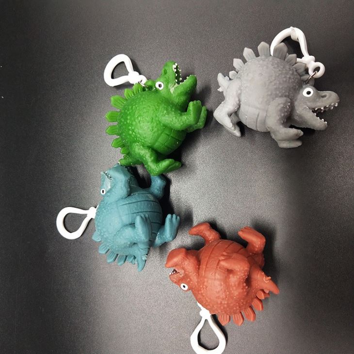 Dinosaur Stress Toys With Keychain