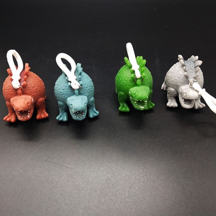 Dinosaur Stress Toys With Keychain