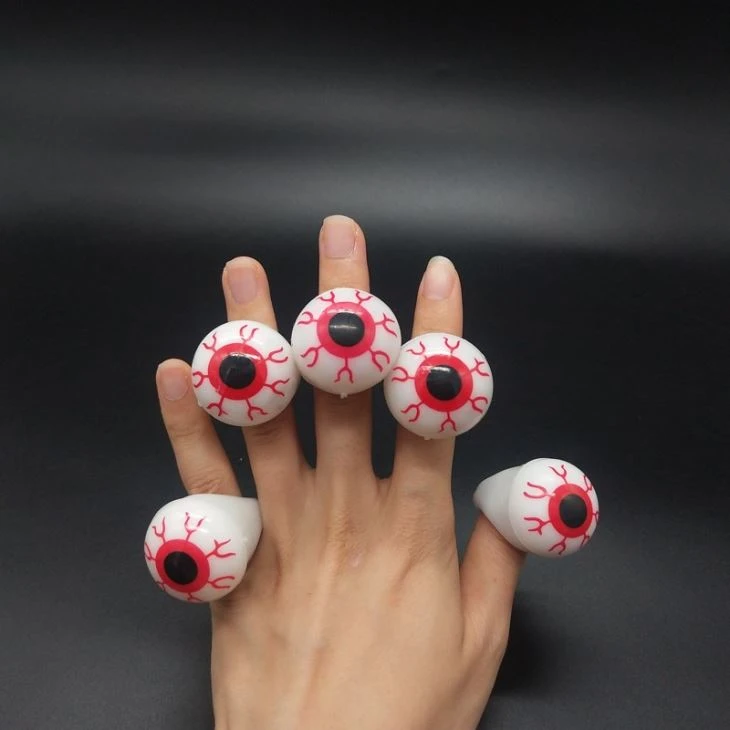 Eyeball Shape Flashing Finger Ring