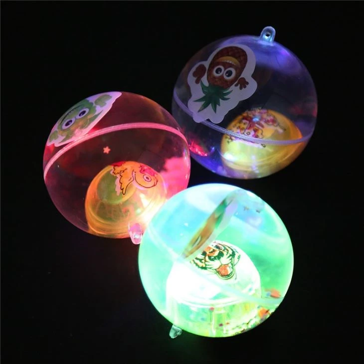 LED Flashing Bouncing Ball With Card