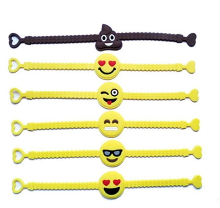 Mixed Emoji Wristband Bracelets