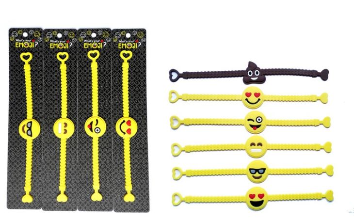 Mixed Emoji Wristband Bracelets