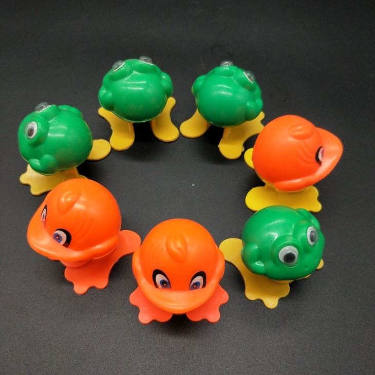 Plastic Cute Jumping Frog Duck