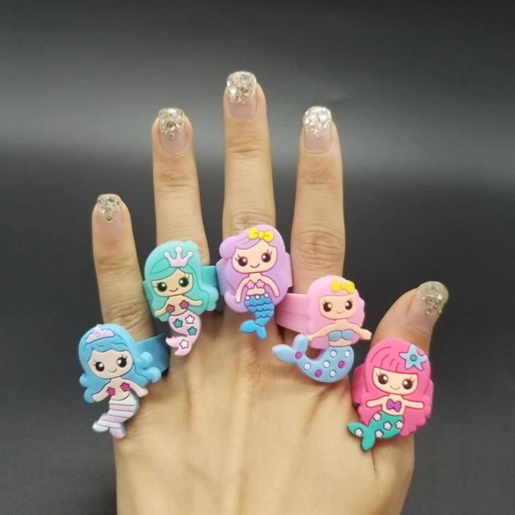 Plastic Mermaid PVC Ring Toy