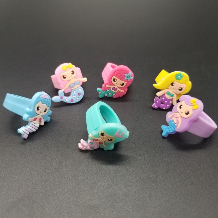 Plastic Mermaid PVC Ring Toy