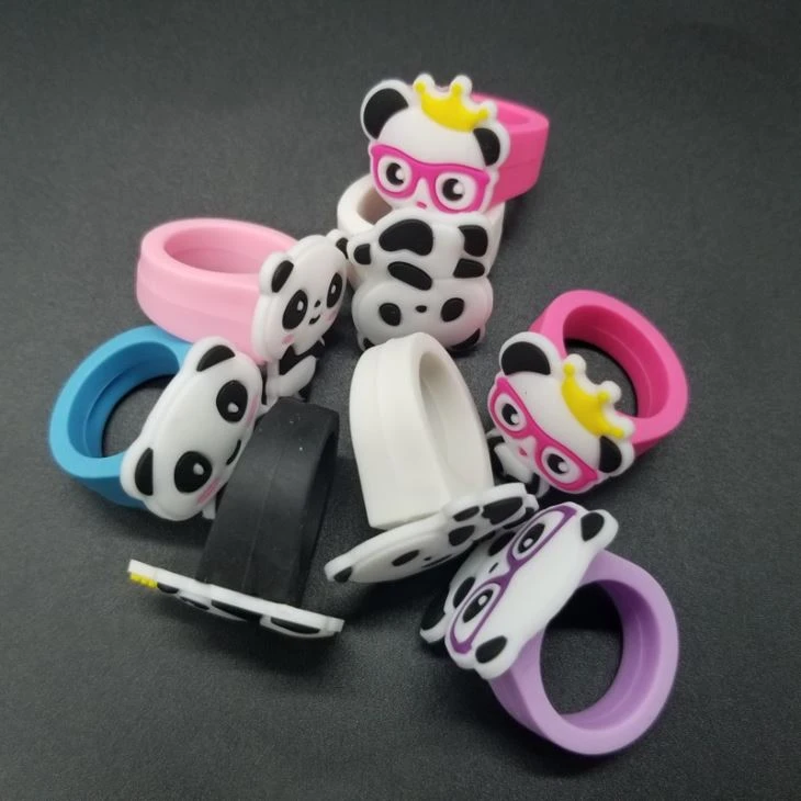 Plastic Panda Ring Toy For Girls