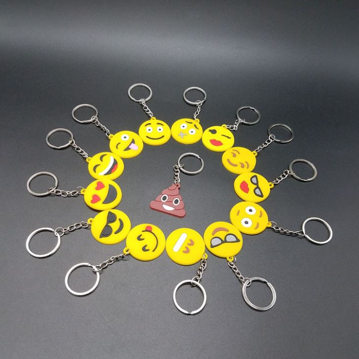Pvc Emotion Key Chain