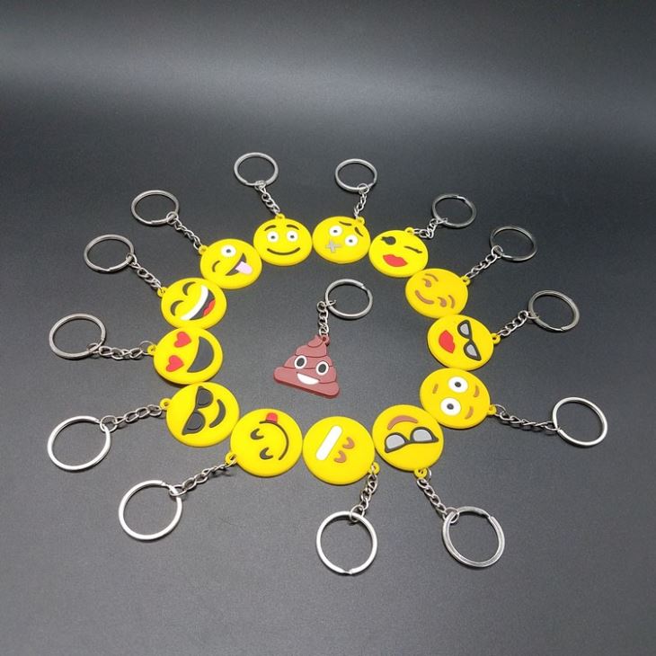 Pvc Emotion Key Chain