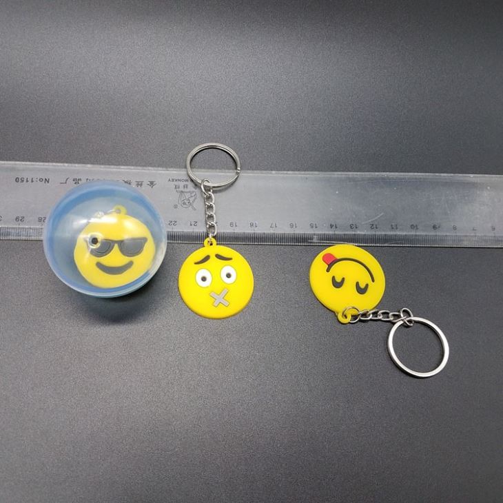 Pvc Emotion Key Chain