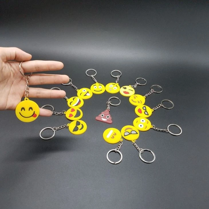 Pvc Emotion Key Chain