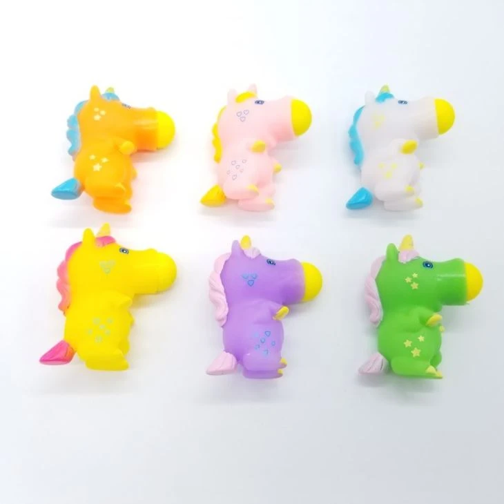 Rubber Air Power Squeeze Foam Ball Soft Unicorn Popper Toy