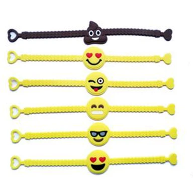 Mixed Emoji Wristband Bracelets