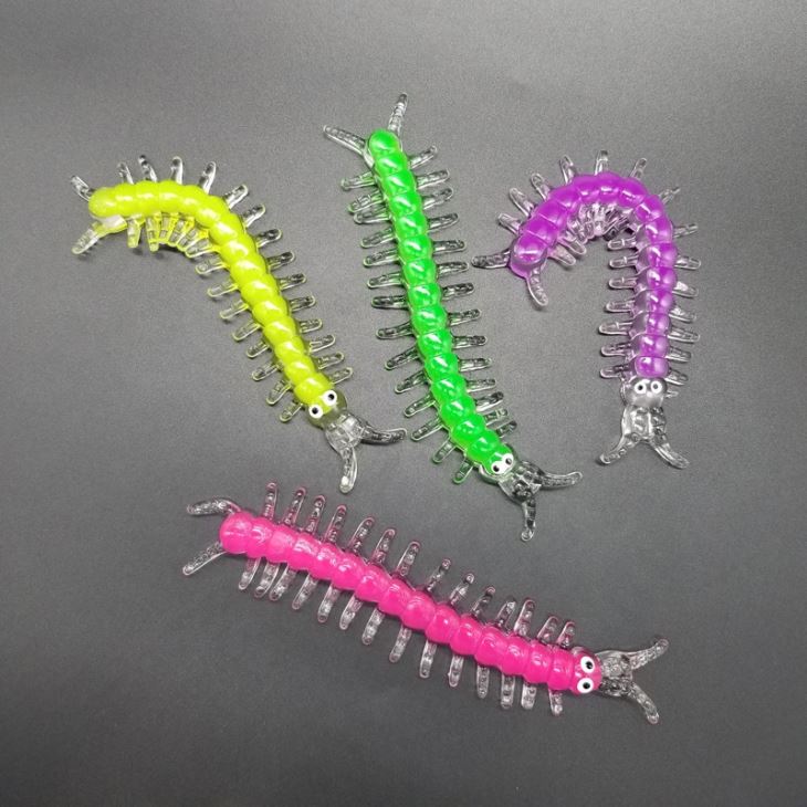 Soft Sticky Stretchy Cartoon Centipede