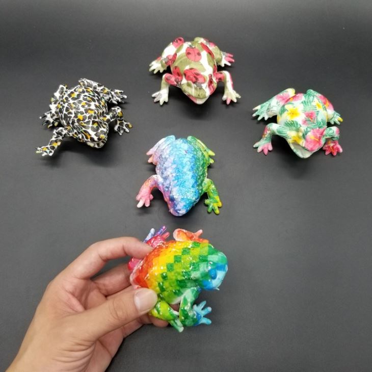 Squeeze Frog Stress Beads Ball With Printing