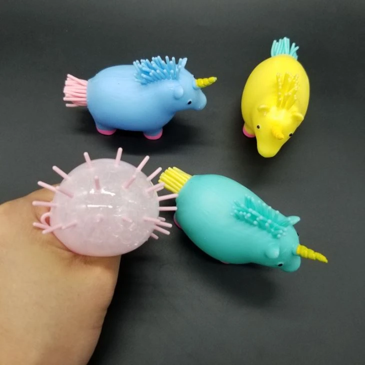 Squeeze Unicorn Stress Beads Ball