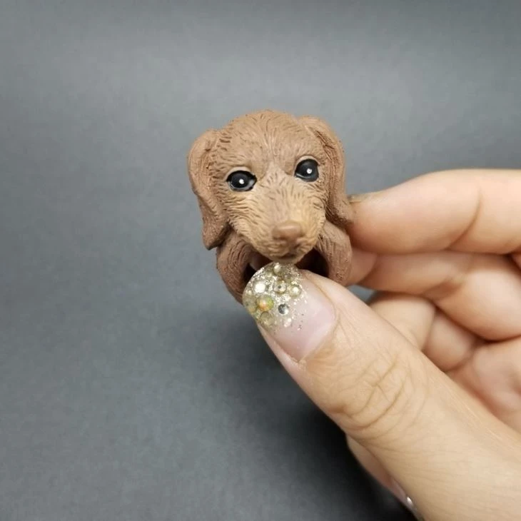 TPR Dog Plastic Finger Ring