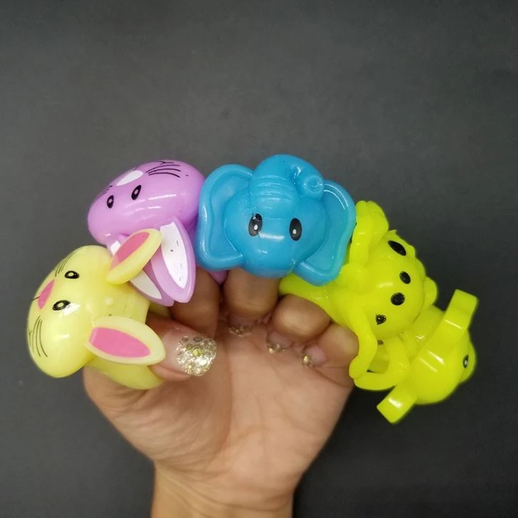 TPR Flashing Animal Finger Ring