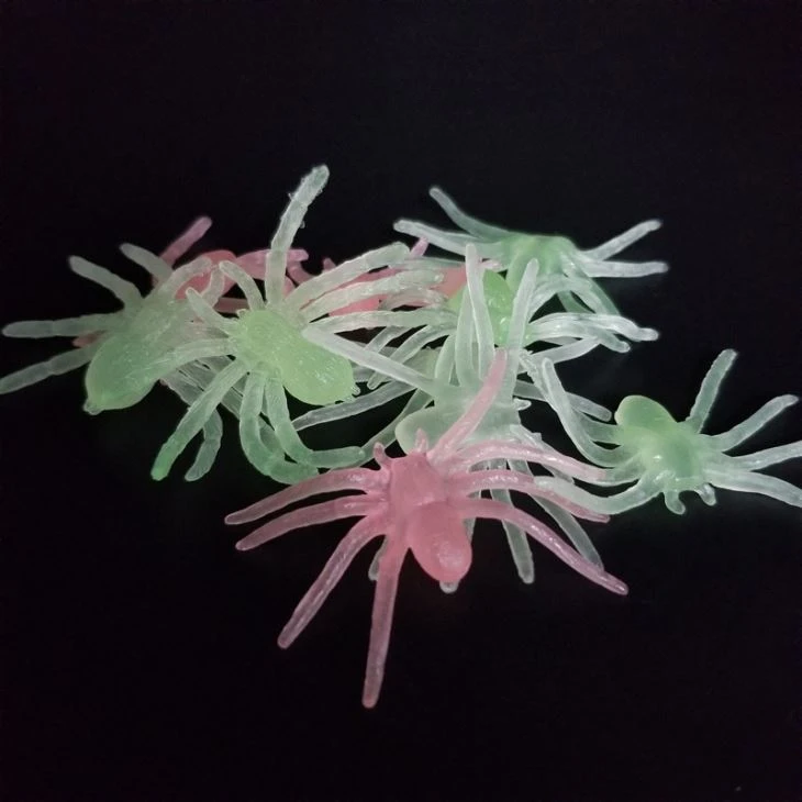TPR Glow In The Dark Spider Toys