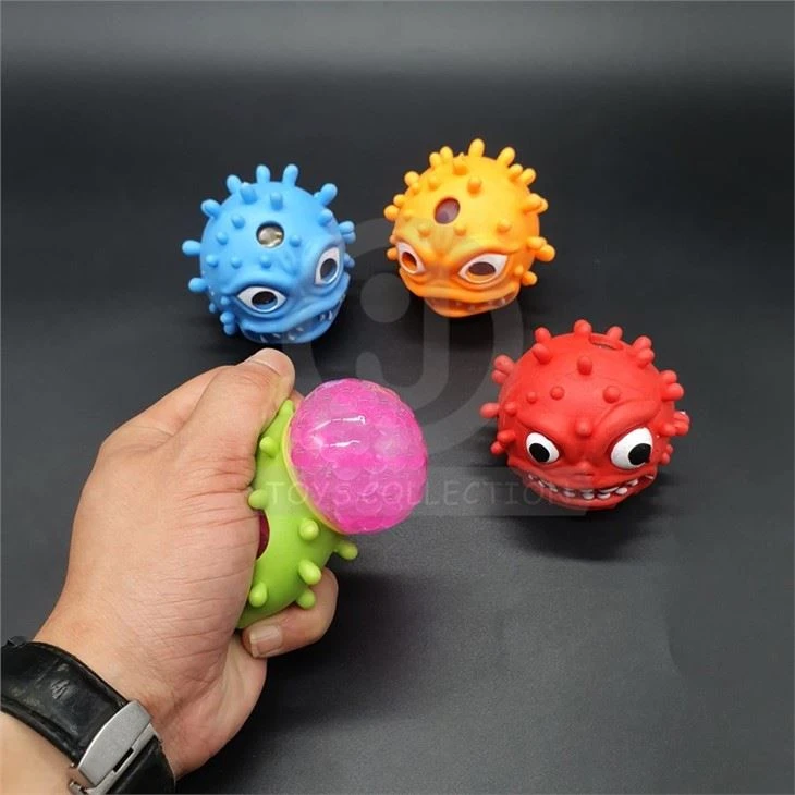 Squeeze Virus Monster Beads Ball Relieve Stress Toys