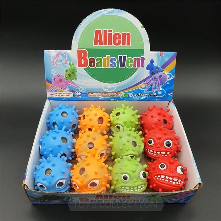 Squeeze Virus Monster Beads Ball Relieve Stress Toys